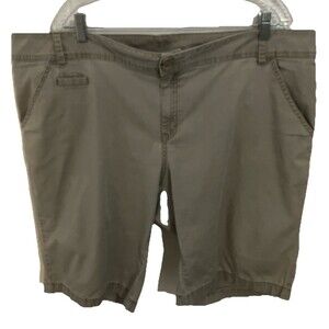 Lane Bryant Size 22 Beige Khaki Bermuda Minimalist